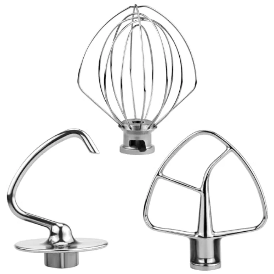 3 Pieces Stand Mixers Repair Set for Kitchen Tilt-Head Stand Mixers K45DH Dough Hook K45B Coated Flat Blade Paddle K45WW Wire W
3 Pieces Stand Mixers Repair Set for Kitchen Tilt-Head Stand Mixers K45DH Dough Hook K45B Coated Flat Blade Paddle K45WW Wire W