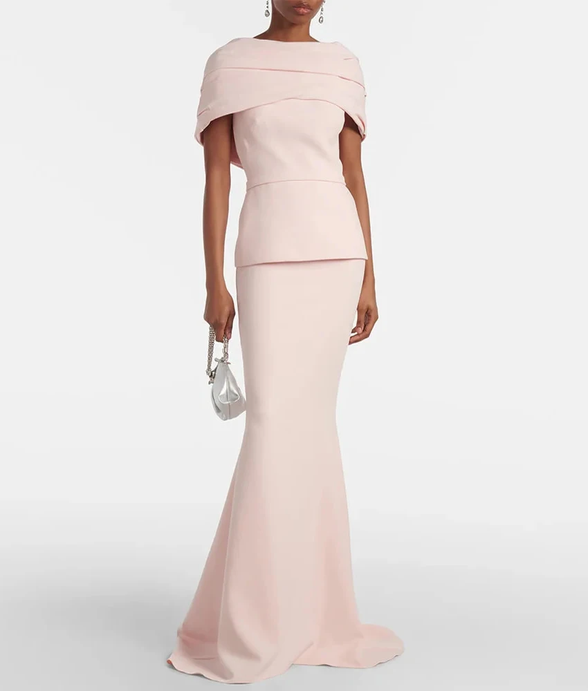 MCDV Customized Graceful Jersey Mermaid Evening Dress Fashion O-neck Short Sleeves Floor Length After Party Dress Custom Size
MCDV Customized Graceful Jersey Mermaid Evening Dress Fashion O-neck Short Sleeves Floor Length After Party Dress Custom Size