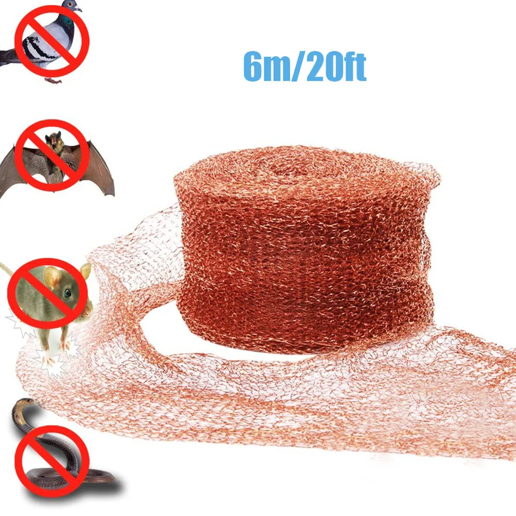 Squirrel Copper Repeller Outdoor Flexible Animal Control Copper Mesh 6m/20ft Copper Snail Mice Snake Repeller Garden Fence Mesh
Squirrel Copper Repeller Outdoor Flexible Animal Control Copper Mesh 6m/20ft Copper Snail Mice Snake Repeller Garden Fence Mesh
