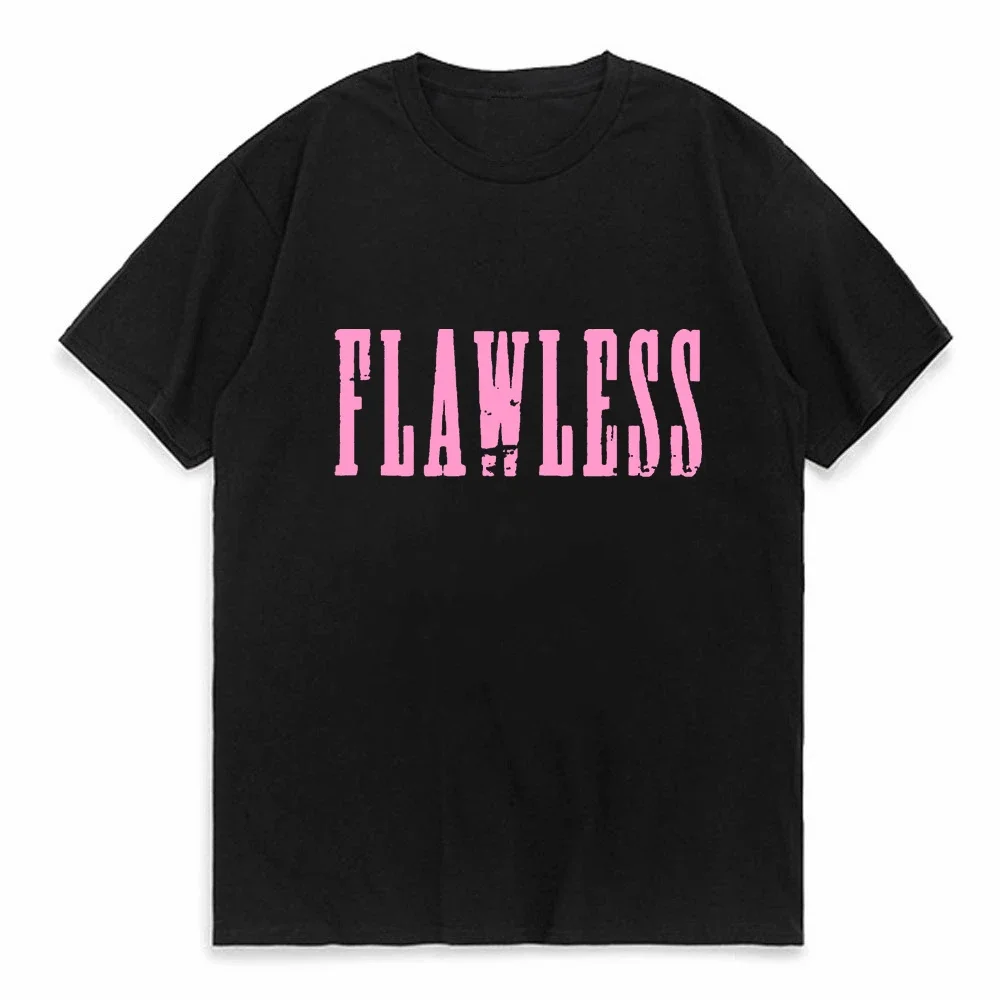 High Quality 100% Cotton Flawless letter Print T Shirt Women O-Neck Harajuku Streetwear Hoodies Pop Y2k Tops
High Quality 100% Cotton Flawless letter Print T Shirt Women O-Neck Harajuku Streetwear Hoodies Pop Y2k Tops