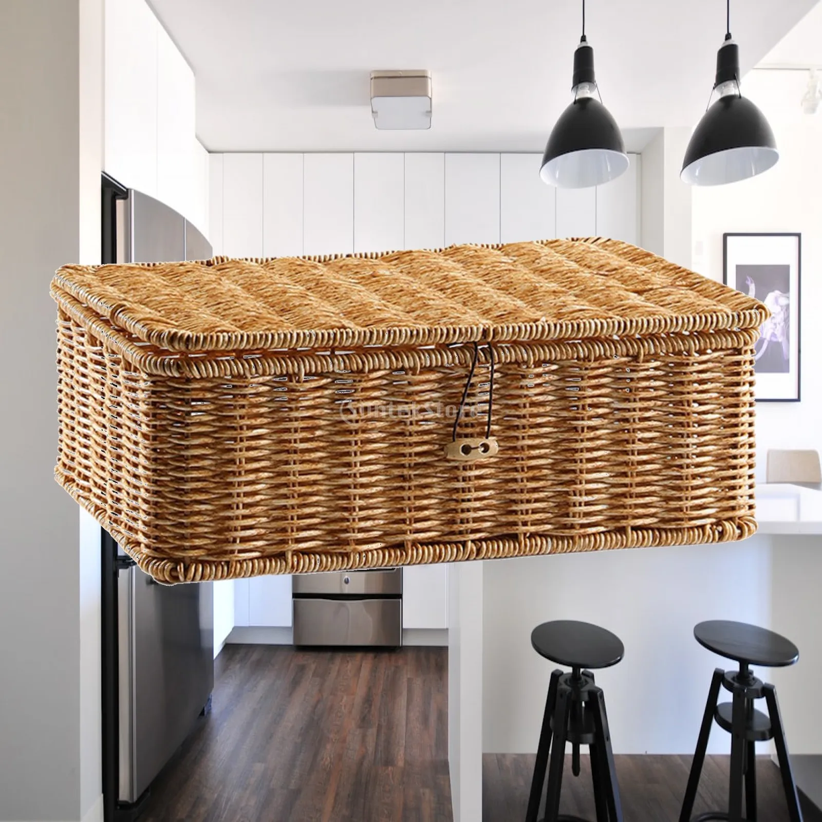 Organizer Storage Basket with Lid Sturdy Poly Wire Decorative Bin for Home Furniture Office Nursery Gifts
Organizer Storage Basket with Lid Sturdy Poly Wire Decorative Bin for Home Furniture Office Nursery Gifts