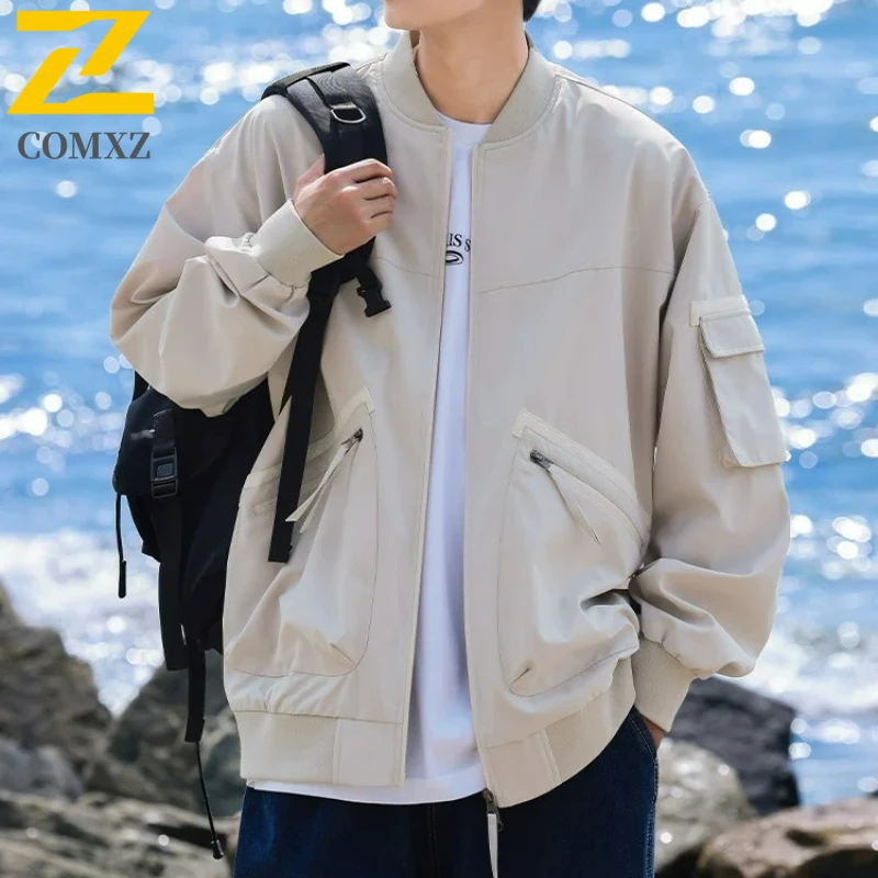 COMXZ Men Jacket Thickened Outdoor Riding Windproof Coats Classic Baseball Collar Travel Lightweight Autumn Winter New Clothing
COMXZ Men Jacket Thickened Outdoor Riding Windproof Coats Classic Baseball Collar Travel Lightweight Autumn Winter New Clothing