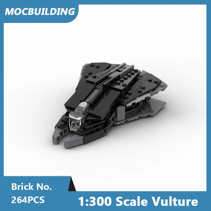 MOC Building Blocks Black 1:300 Scale Vulture Model Space Series Game DIY Assembled Bricks Creative Collection Toys Gifts 264PCS
MOC Building Blocks Black 1:300 Scale Vulture Model Space Series Game DIY Assembled Bricks Creative Collection Toys Gifts 264PCS