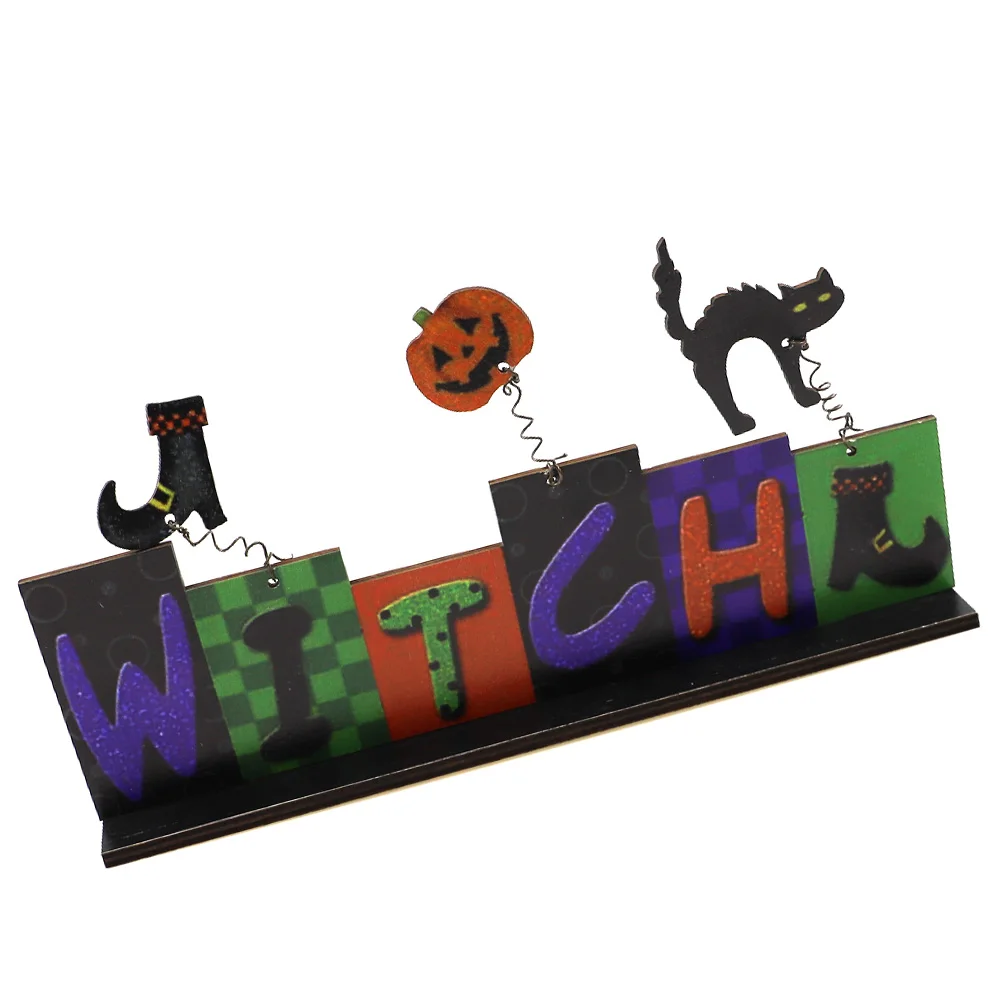 Wooden Craft Home Adornment Halloween Decor Tabletop nament Cartoon Design Decoration Chic Party Vase Style High Grade
Wooden Craft Home Adornment Halloween Decor Tabletop nament Cartoon Design Decoration Chic Party Vase Style High Grade
