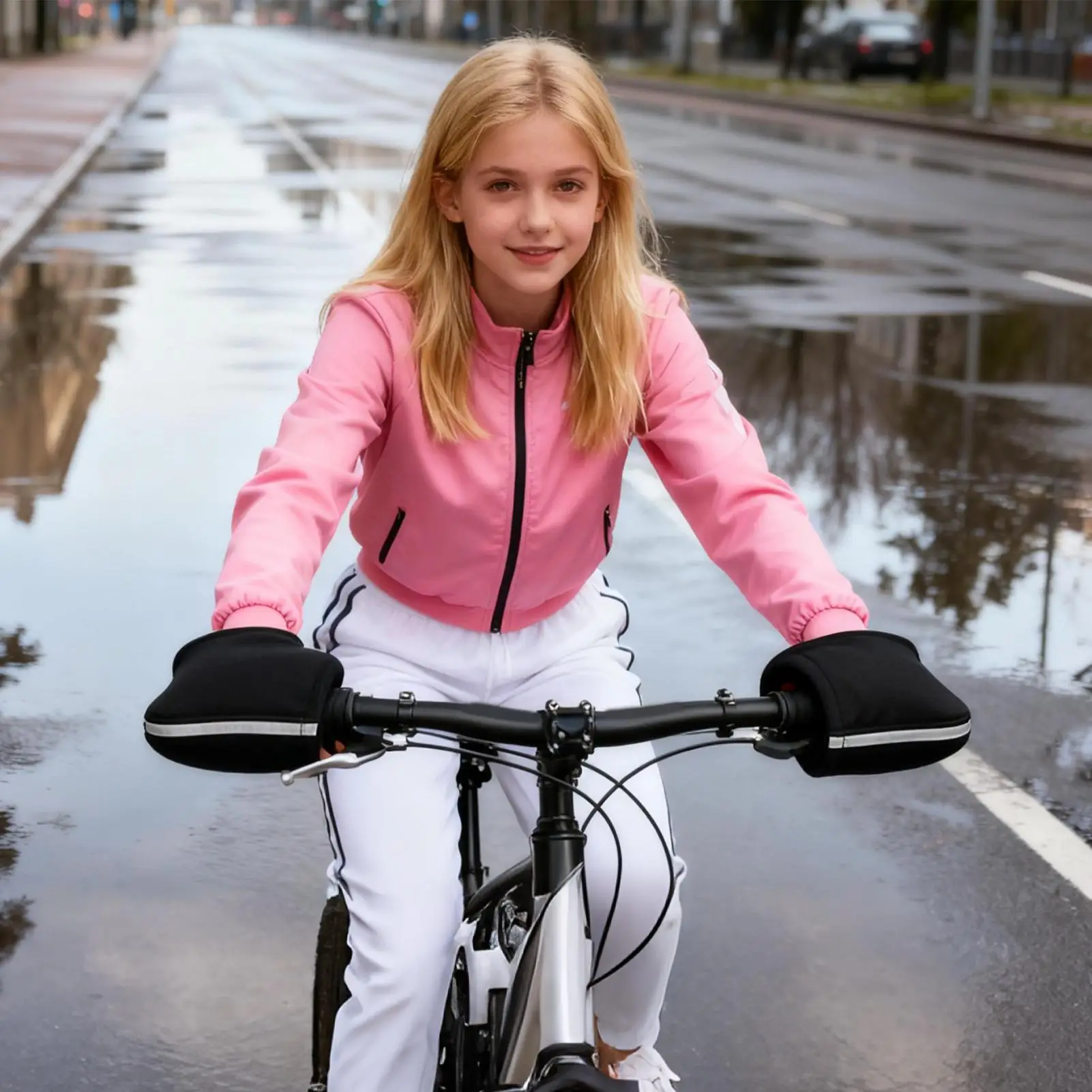 Handlebar Mittens 1 Pair Windproof Thickened Mountain Bike Handlebar Mittens For Adventure Racing Touring Long-Distance Riding
Handlebar Mittens 1 Pair Windproof Thickened Mountain Bike Handlebar Mittens For Adventure Racing Touring Long-Distance Riding