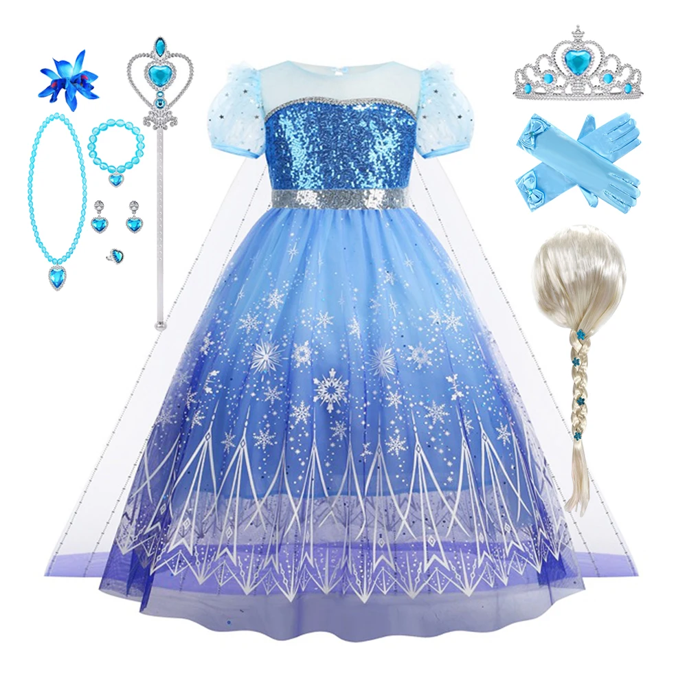 Girl Princess Dresses for Girls Elsa Costume Bling Synthetic Crystal Bodice Elsa Party Dress Kids Snow Queen Cosplay
Girl Princess Dresses for Girls Elsa Costume Bling Synthetic Crystal Bodice Elsa Party Dress Kids Snow Queen Cosplay