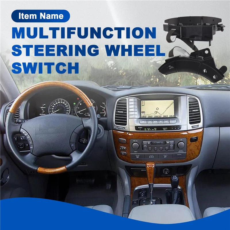 Multifunction Steering Wheel Control Switch For Toyota Highlander Land Cruiser Prado 120 2004-09 Lexus GX470 
Multifunction Steering Wheel Control Switch For Toyota Highlander Land Cruiser Prado 120 2004-09 Lexus GX470
