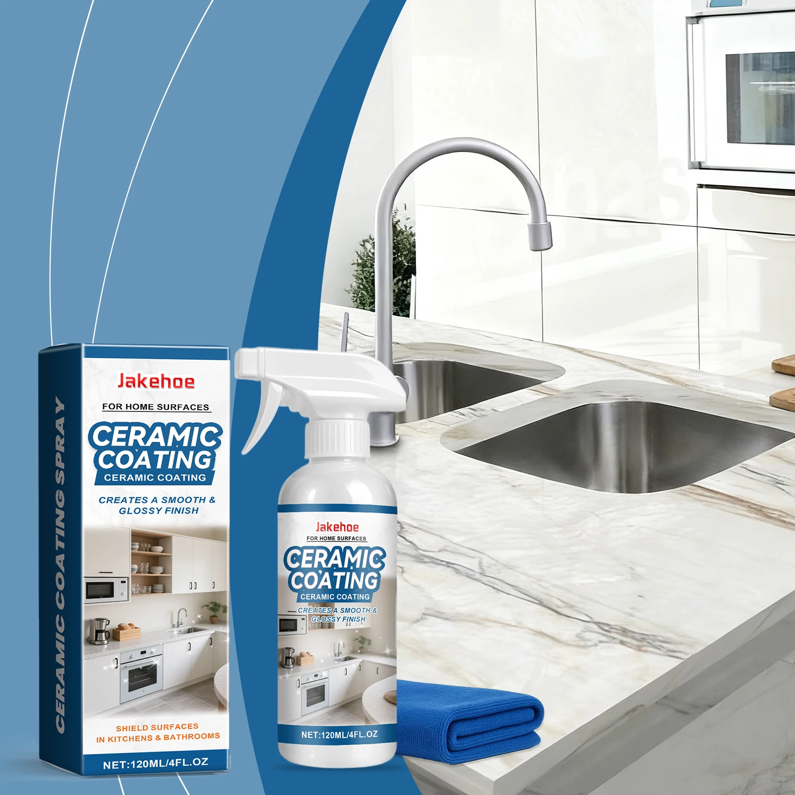 Ceramic Coating Spray Kit, Tile Renovation Cleaner for Kitchen & Bathroom, Coating Protection Brightening, Easy Cleaning Care
Ceramic Coating Spray Kit, Tile Renovation Cleaner for Kitchen & Bathroom, Coating Protection Brightening, Easy Cleaning Care