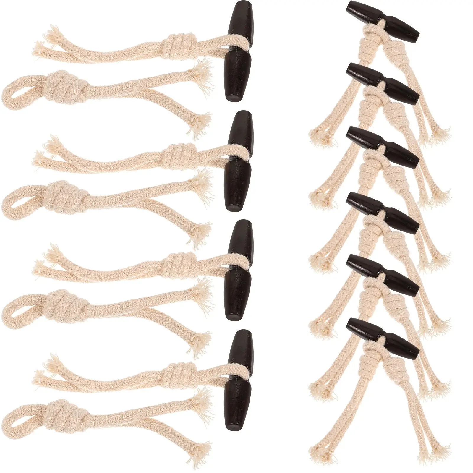 10 Pairs Wooden Toggle Buttons Retro Decor Buckles for Coats Child Clothes Cotton Rope Wood Resin Material DIY Craft Sewing
10 Pairs Wooden Toggle Buttons Retro Decor Buckles for Coats Child Clothes Cotton Rope Wood Resin Material DIY Craft Sewing