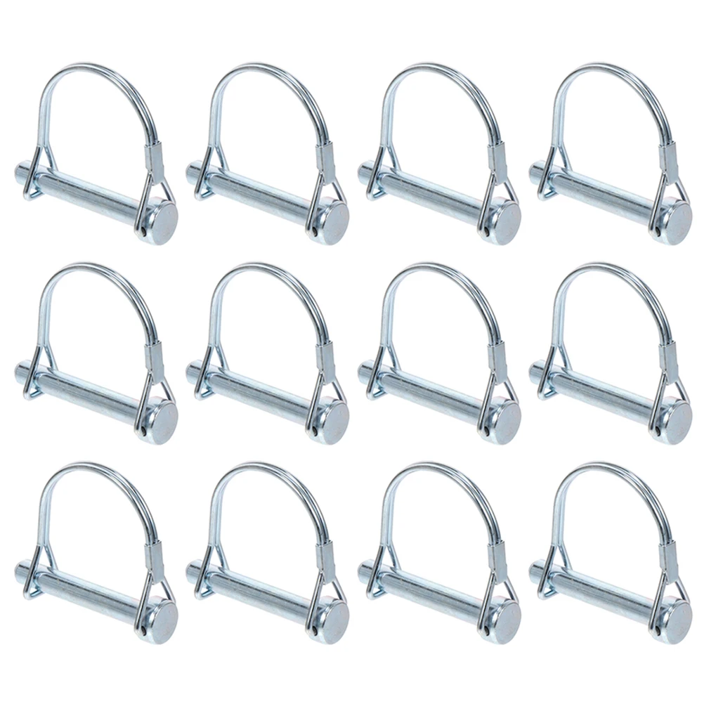 12 Pcs Lock Pin Heavy Duty Trailer Coupler Safety Pin for Lawn Truck Boat 6x60mm Positioning Hitch Accessories Anti Rust
12 Pcs Lock Pin Heavy Duty Trailer Coupler Safety Pin for Lawn Truck Boat 6x60mm Positioning Hitch Accessories Anti Rust