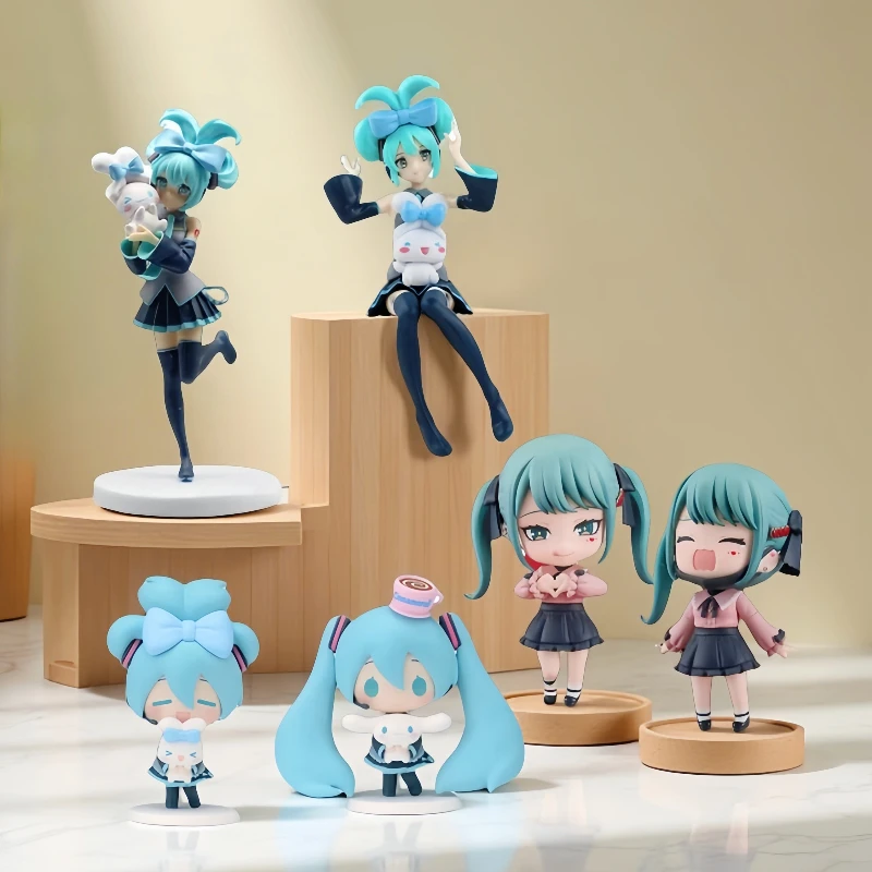In Stock Anime Miku Kawaii Figures Cinnamoroll Figures Hatsune Miku Action Figurine Q-version PVC Model Desktop Peripheral Toys
In Stock Anime Miku Kawaii Figures Cinnamoroll Figures Hatsune Miku Action Figurine Q-version PVC Model Desktop Peripheral Toys