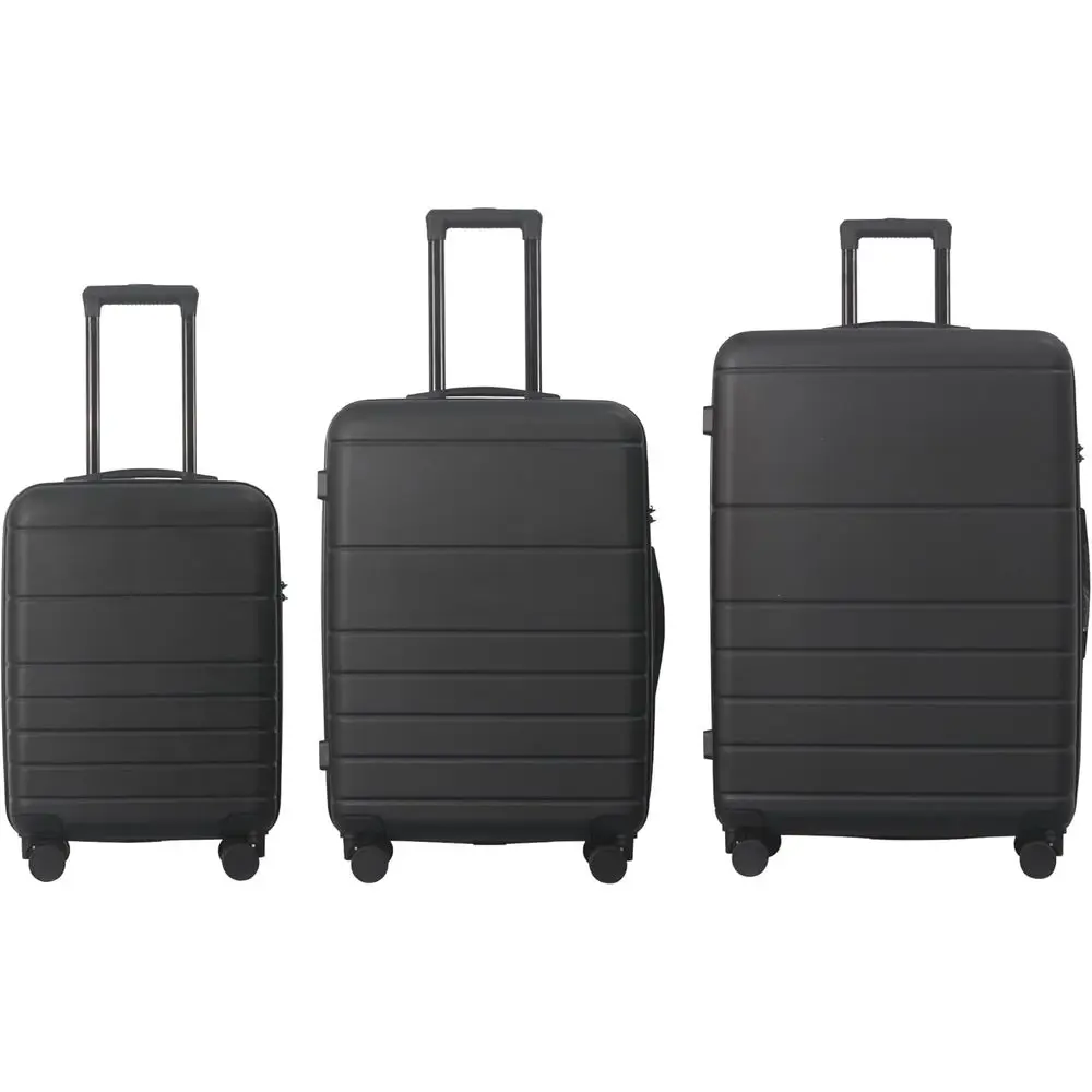 3-Piece Luggage Set: 20, 24, 28 with Spinner Wheels and Durable ABS Hardshell in Black
3-Piece Luggage Set: 20, 24, 28 with Spinner Wheels and Durable ABS Hardshell in Black