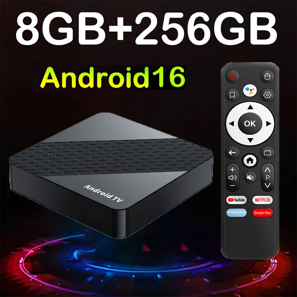 Android16 X10 Smart TV Box 8GB 32GB 128GB 256GB Android 16 Media Player RK3518 Dual Wifi 5G BT6.0 4K AV1 Wifi6 Google Assistant
Android16 X10 Smart TV Box 8GB 32GB 128GB 256GB Android 16 Media Player RK3518 Dual Wifi 5G BT6.0 4K AV1 Wifi6 Google Assistant