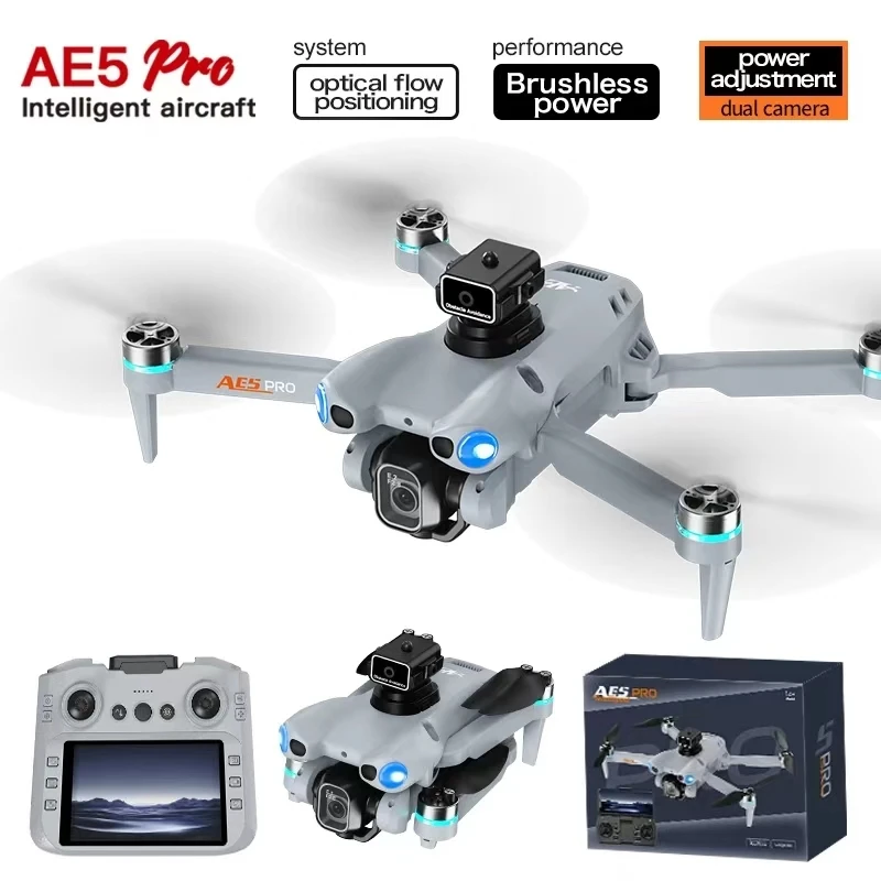 Brushless Quadcopter Toy 2026 Popular New AE5 GPS Drone 5KM 8K Professional HD Dual Camera 3-Axis Gimbal 360° Obstacle Avoidance
Brushless Quadcopter Toy 2026 Popular New AE5 GPS Drone 5KM 8K Professional HD Dual Camera 3-Axis Gimbal 360° Obstacle Avoidance