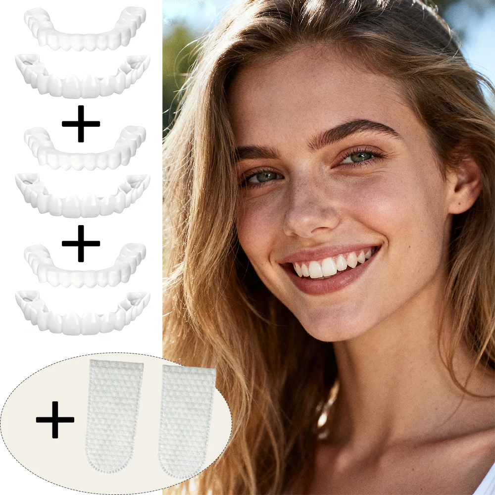 New Long Lasting Comfort Teeth Veneers Reusable Instant Smile Whitening Durable Material No Fatigue H2931
New Long Lasting Comfort Teeth Veneers Reusable Instant Smile Whitening Durable Material No Fatigue H2931