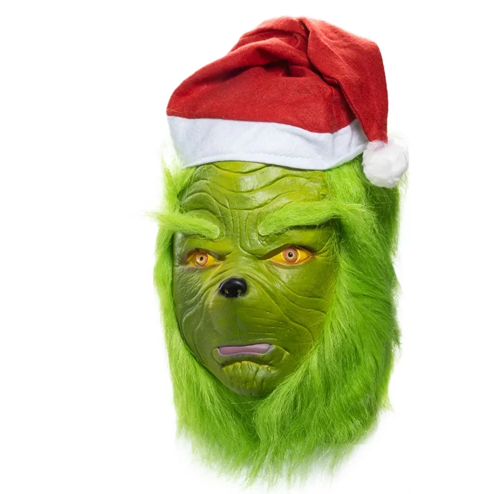 2026 Christmas Masks Geek Stole Christmas Cosplay Mascarillas Latex Face Masques With Hats Halloween Carnival Party Props
2026 Christmas Masks Geek Stole Christmas Cosplay Mascarillas Latex Face Masques With Hats Halloween Carnival Party Props