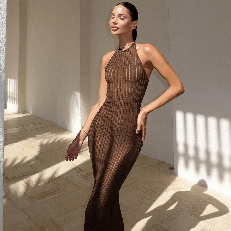 Sleeveless Knit Long Skirt Women's Slim Fit Elegant Fashion Spring 2025 Dress Women's Party Evening Dress Maxi Skirt
Sleeveless Knit Long Skirt Women's Slim Fit Elegant Fashion Spring 2025 Dress Women's Party Evening Dress Maxi Skirt