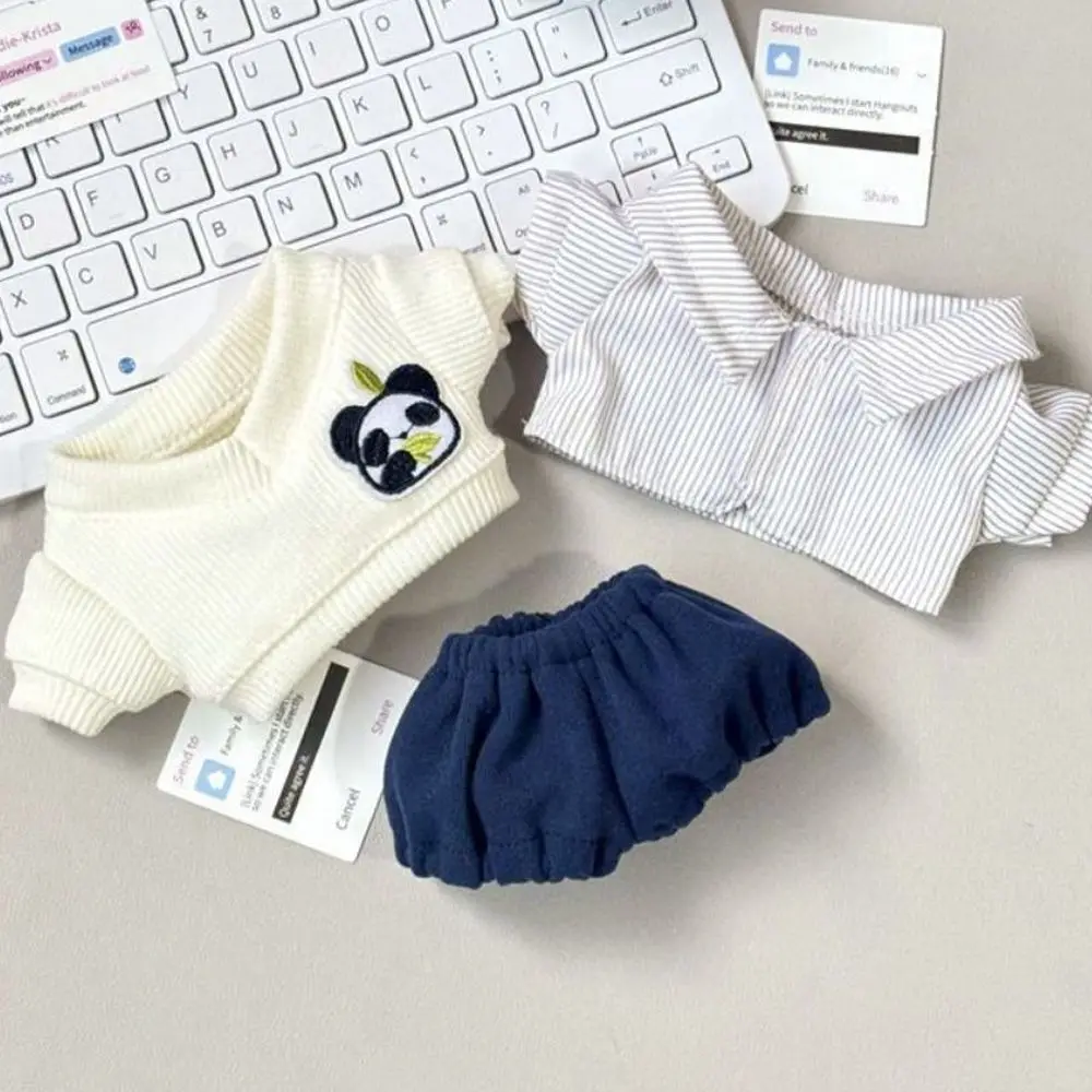 Preppy Style Hoodie for 20cm Idol Cotton Doll Panda Stripe Shirt Cotton Doll Outfit Dress Up Set Cute DIY Dolls Accessories
Preppy Style Hoodie for 20cm Idol Cotton Doll Panda Stripe Shirt Cotton Doll Outfit Dress Up Set Cute DIY Dolls Accessories