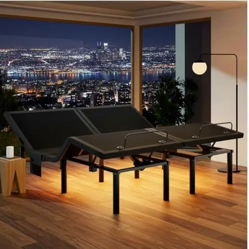 NS0 Split King Adjustable Bed Base,Smart Dual Motor Frame, Zero Gravity, Anti-Snore, Wireless Remote, 4 USB Ports & Under Bed
NS0 Split King Adjustable Bed Base,Smart Dual Motor Frame, Zero Gravity, Anti-Snore, Wireless Remote, 4 USB Ports & Under Bed