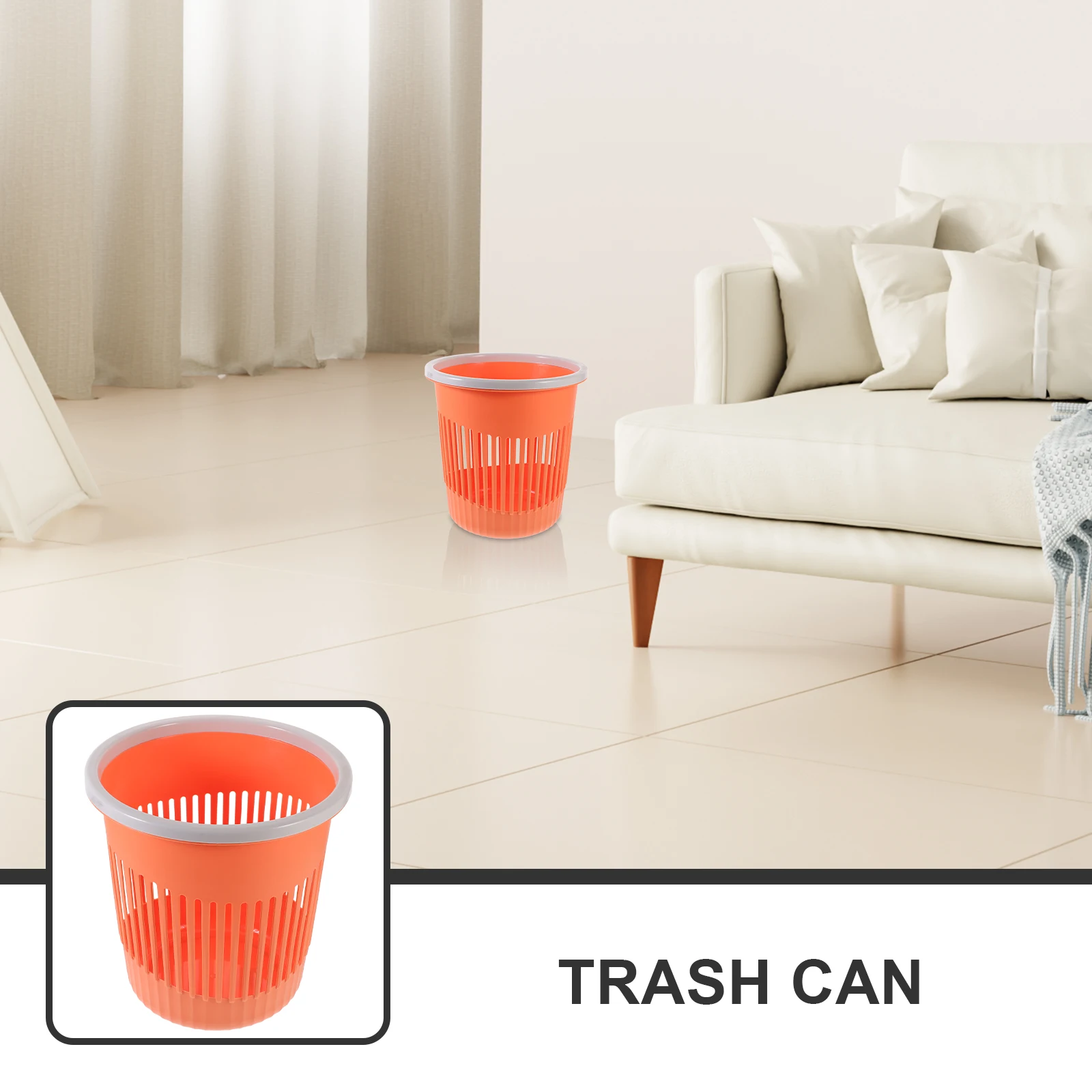 Round Trash Basket Garbage Can Bathroom for Bedroom Automatic Pp Waste Paper Wastebasket Office
Round Trash Basket Garbage Can Bathroom for Bedroom Automatic Pp Waste Paper Wastebasket Office