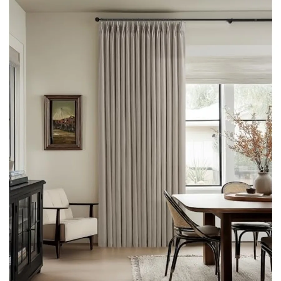 Taupe Pleated Curtains 102 Inch Long for Living Room 2 Panels Set Greyish Beige Flax Pinch Pleat Drapes Back Tab Farmhouse Ceil
Taupe Pleated Curtains 102 Inch Long for Living Room 2 Panels Set Greyish Beige Flax Pinch Pleat Drapes Back Tab Farmhouse Ceil