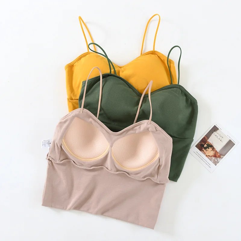 New Beautiful Back Sling Chest Pad Integrated Underwear Cotton Bottom Vest Bra One Piece Pajamas Women Sexy Sleepwear Top
New Beautiful Back Sling Chest Pad Integrated Underwear Cotton Bottom Vest Bra One Piece Pajamas Women Sexy Sleepwear Top