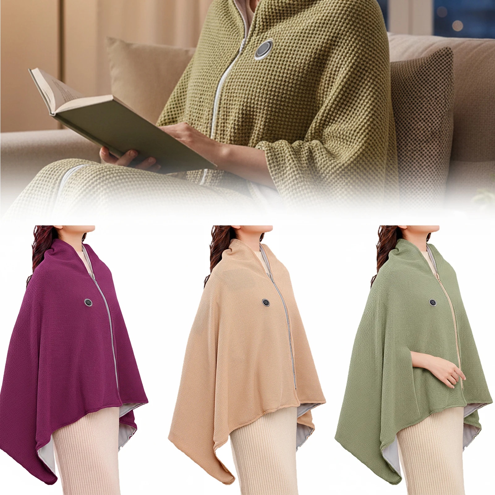 Графеновая нагревательная шаль с питанием от USB, моющаяся шаль с подогревом, согревающее одеяло, теплая шаль из мягкой ткани для домашнего офиса, наружного использования
Графеновая нагревательная шаль с питанием от USB, моющаяся шаль с подогревом, согревающее одеяло, теплая шаль из мягкой ткани для домашнего офиса, наружного использования