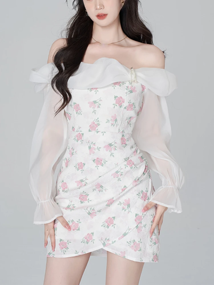 Floral French Office Lady Mini Dress Female Long Sleeve Y2k Slim Party Dress Style One Piece Dress Korean Fashion 2023 Autumn
Floral French Office Lady Mini Dress Female Long Sleeve Y2k Slim Party Dress Style One Piece Dress Korean Fashion 2023 Autumn