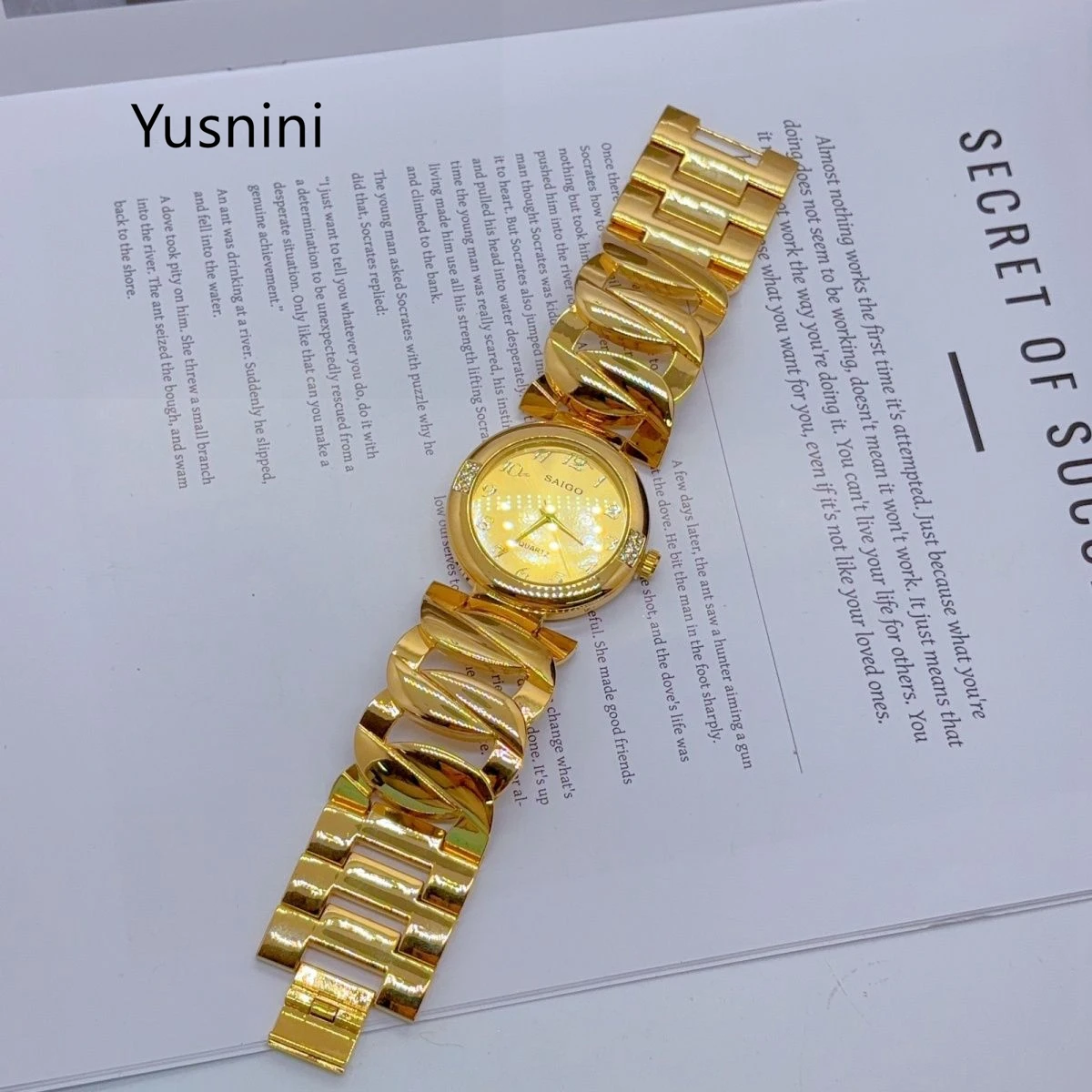 Dubai 2026 New Personalized Watch Wedding Party Anniversary Gift Waterproof Watch YY10952
Dubai 2026 New Personalized Watch Wedding Party Anniversary Gift Waterproof Watch YY10952