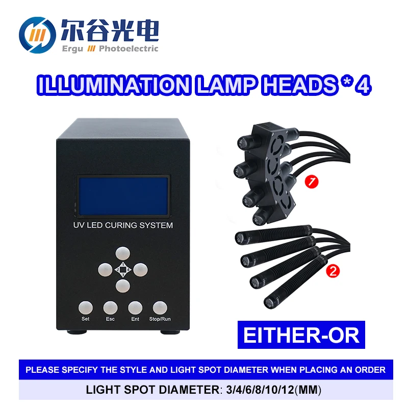 UVLED point light source LED curing lamp Mini photosensitive adhesive light curing machine Drying lamp
UVLED point light source LED curing lamp Mini photosensitive adhesive light curing machine Drying lamp