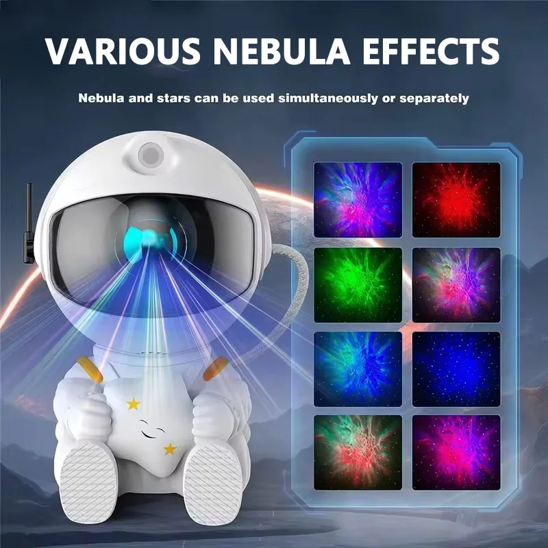 Galaxy Astronaut Space Starry Star Projector Night Light Nebula Ceiling LED Bedroom Decor Lamp with Remote Controls Kids Gift
Galaxy Astronaut Space Starry Star Projector Night Light Nebula Ceiling LED Bedroom Decor Lamp with Remote Controls Kids Gift