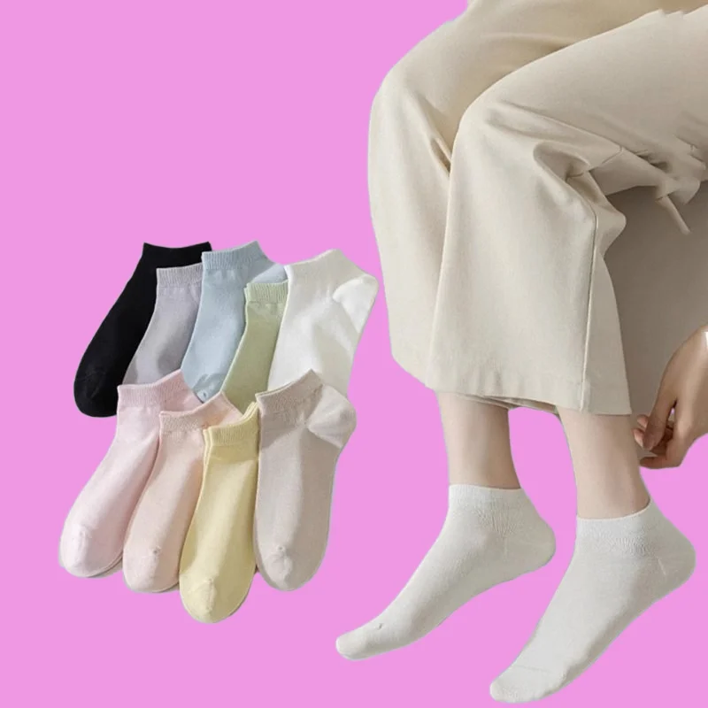 5/10 Pairs New Summer Women's Casual Socks Versatile Comfortable Socks Girl Cute Colors White Socks Breathable Boat Socks
5/10 Pairs New Summer Women's Casual Socks Versatile Comfortable Socks Girl Cute Colors White Socks Breathable Boat Socks