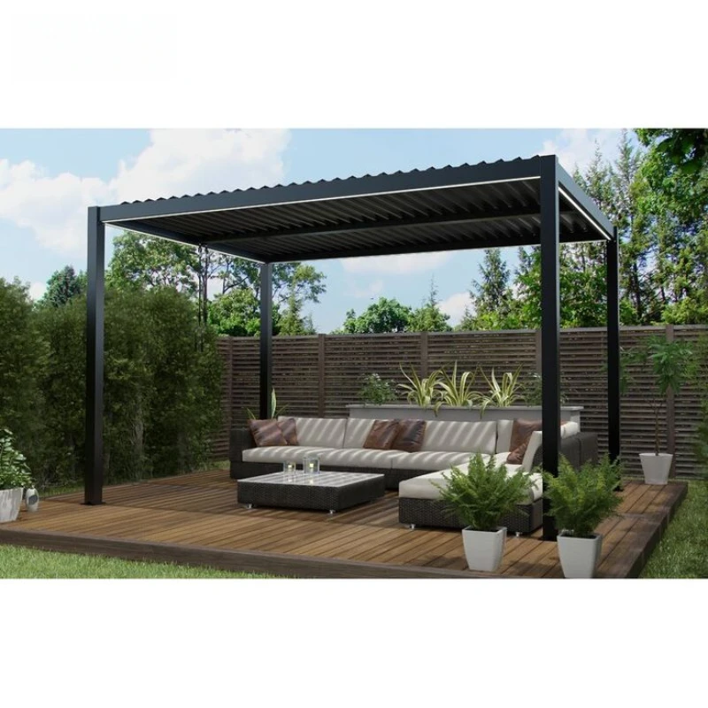 Outdoor Waterproof Pergola Aluminium Motorized Louvered Pergola Canopy Exterior Gazebo Pergola Shading
Outdoor Waterproof Pergola Aluminium Motorized Louvered Pergola Canopy Exterior Gazebo Pergola Shading