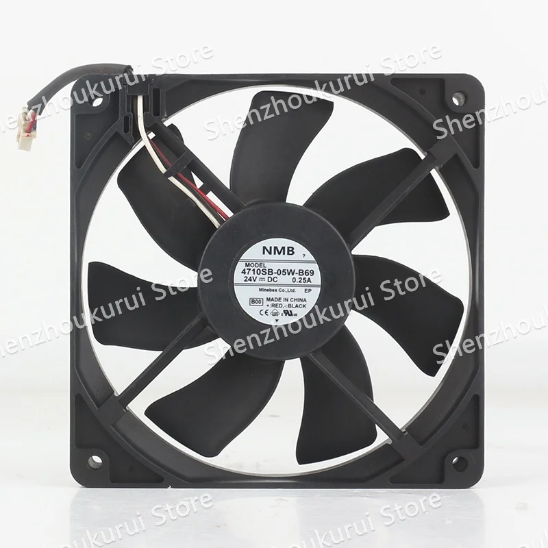 Original NMB 12CM DC24V 0.25A AC EC 12025 frequency converter Ball three-wire 120X120X25MM 4710SB-05W-B69 cooling fan
Original NMB 12CM DC24V 0.25A AC EC 12025 frequency converter Ball three-wire 120X120X25MM 4710SB-05W-B69 cooling fan