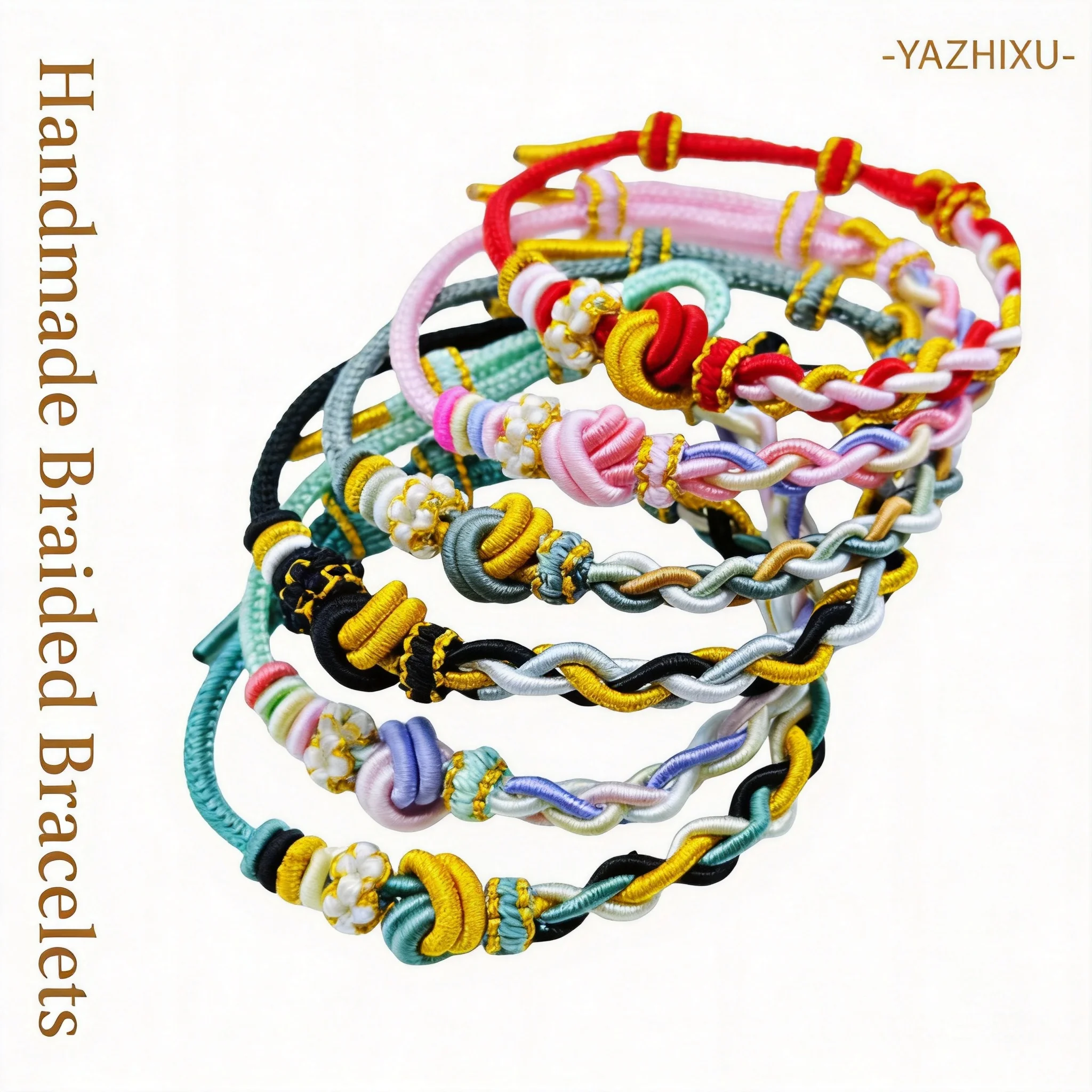Chinese Style Lucky Peach Blossom Knot Handmade Braided Bracelet Semi Finished Eight Strand Rope Multi Color For Women Blessing
Chinese Style Lucky Peach Blossom Knot Handmade Braided Bracelet Semi Finished Eight Strand Rope Multi Color For Women Blessing