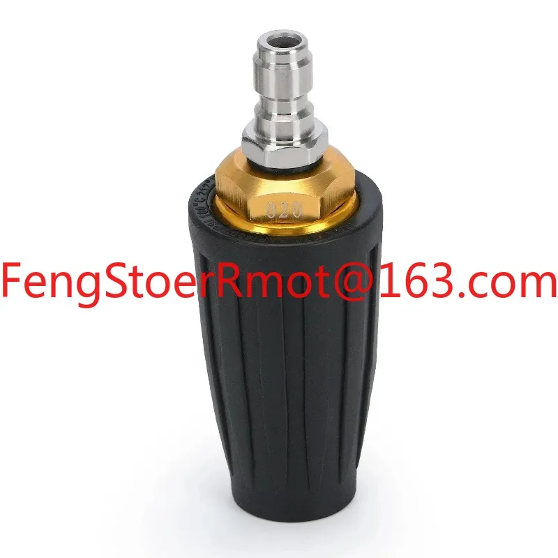 Pressure washer rotating turbine nozzle with 1/4 inch quick connect plug ceramic core 360 nozzle
Pressure washer rotating turbine nozzle with 1/4 inch quick connect plug ceramic core 360 nozzle