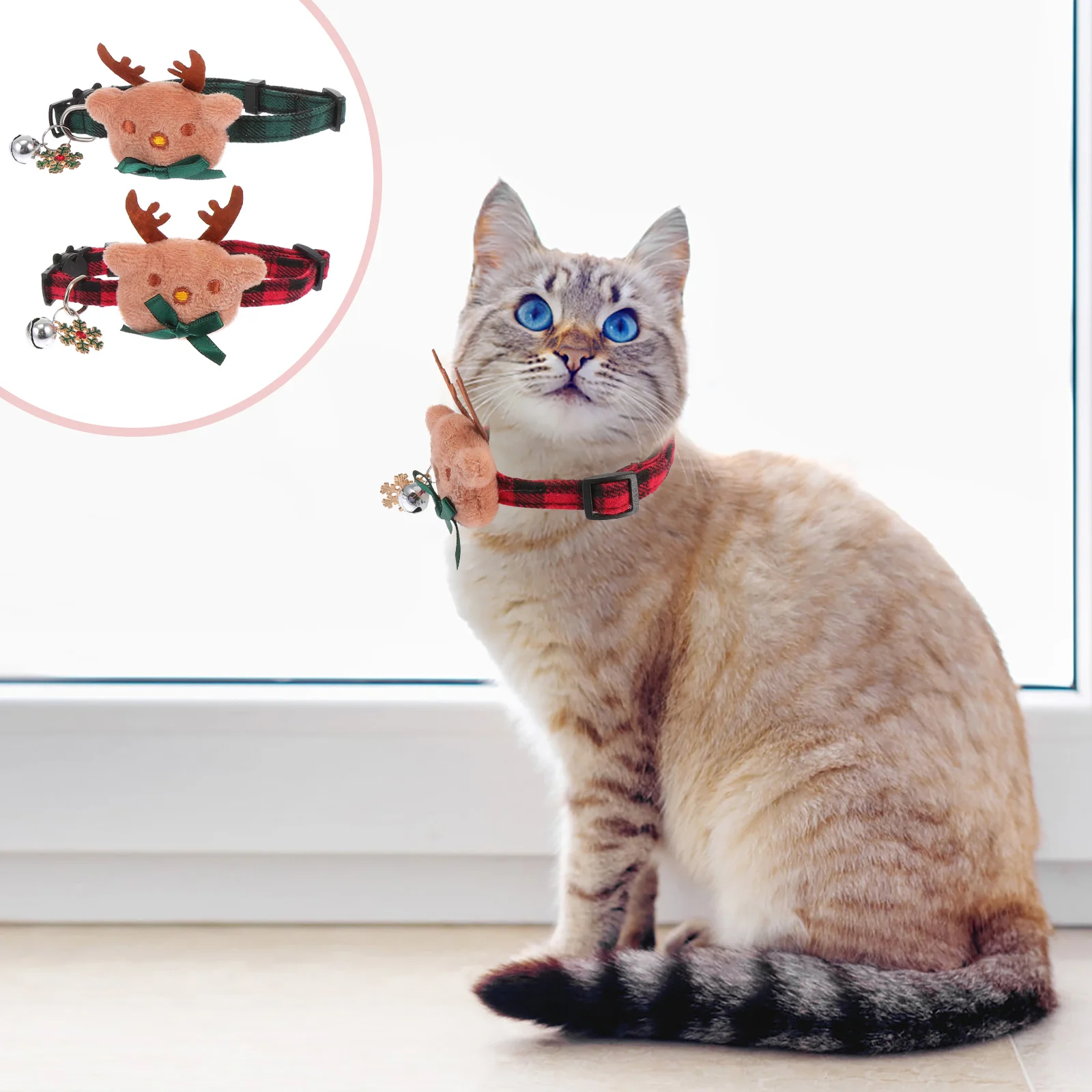 2 pcs Adjustable Dog Collars Cartoon Pet Collar Christmas Decorative Cat Collar Puppy Outdoor Running Training Neck Ring For 
2 pcs Adjustable Dog Collars Cartoon Pet Collar Christmas Decorative Cat Collar Puppy Outdoor Running Training Neck Ring For