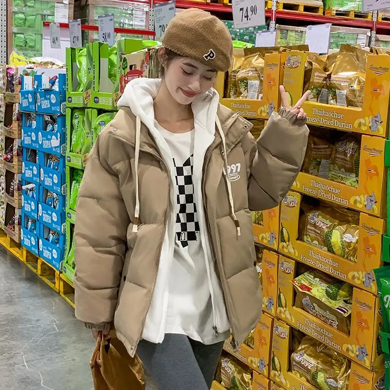 Parkas Womens Femme Fall Blend Spliced Snap-Button Cropped Waistband Panelled Modern Urban Youth Stylish Preppy Multicolor Thick
Parkas Womens Femme Fall Blend Spliced Snap-Button Cropped Waistband Panelled Modern Urban Youth Stylish Preppy Multicolor Thick