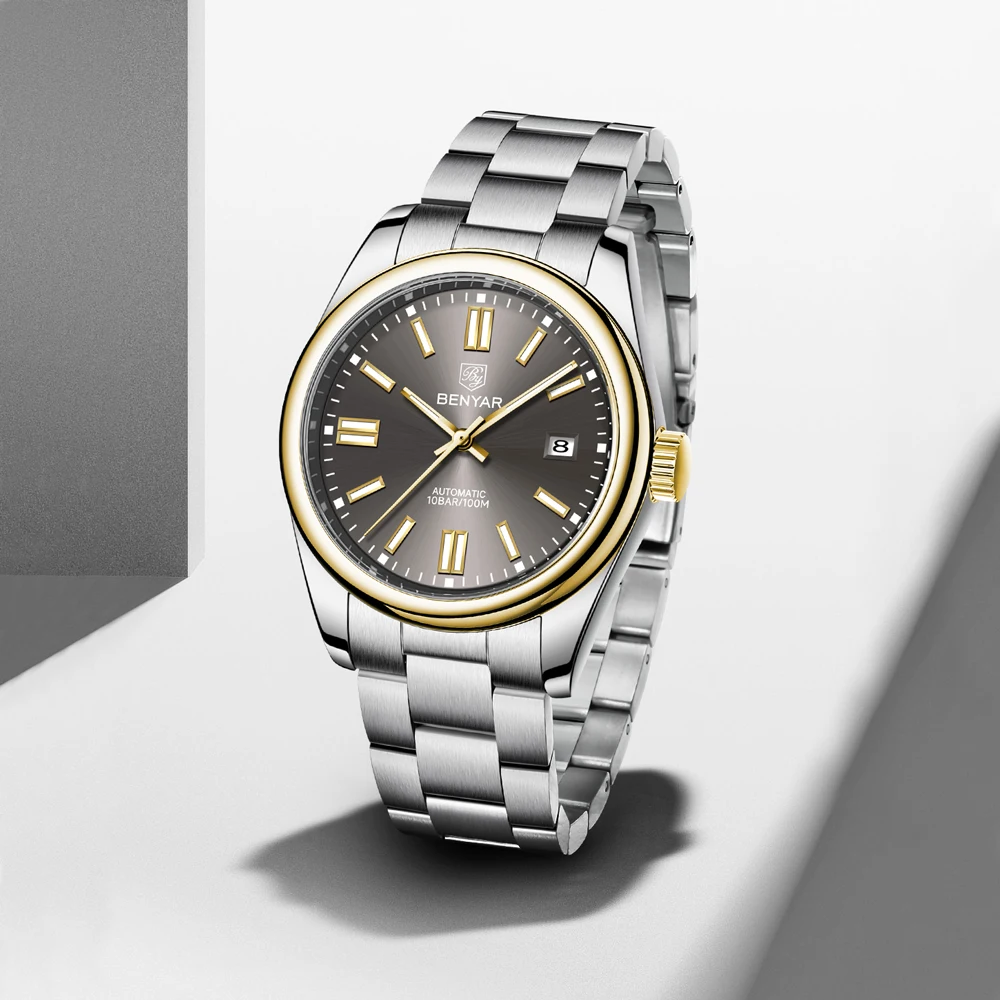 2026 New BENYAR Mens Watches Gold Top Luxury Automatic Watch For Men Mechanical Wristwatches Waterproof Luminous Stainless Steel
2026 New BENYAR Mens Watches Gold Top Luxury Automatic Watch For Men Mechanical Wristwatches Waterproof Luminous Stainless Steel