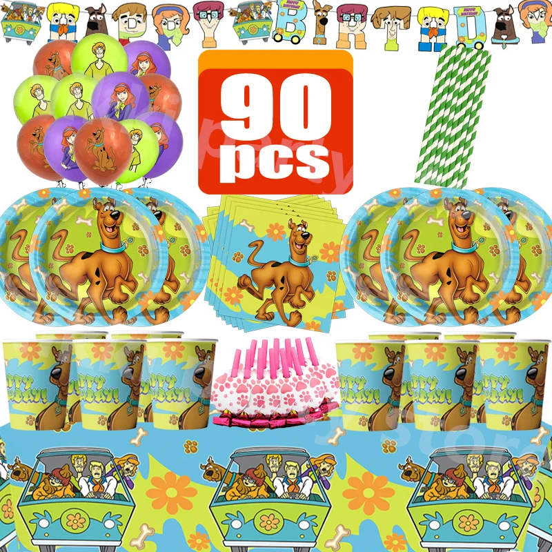 New Scooby Do Birthday Decoration Kit Dog Disposable Tableware Tablecloth Noise Maker Background Kids Favor Gift Party Supplies
New Scooby Do Birthday Decoration Kit Dog Disposable Tableware Tablecloth Noise Maker Background Kids Favor Gift Party Supplies