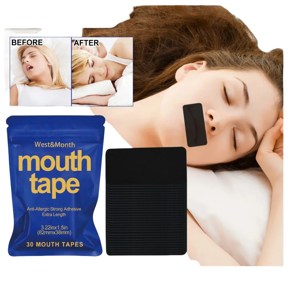 30pcs Anti Snore Mouth Tape - Breathing Correction Sticker for Easy Breathe, Stop Snoring & Improve Sleep - Reduce Mouth Breathi
30pcs Anti Snore Mouth Tape - Breathing Correction Sticker for Easy Breathe, Stop Snoring & Improve Sleep - Reduce Mouth Breathi