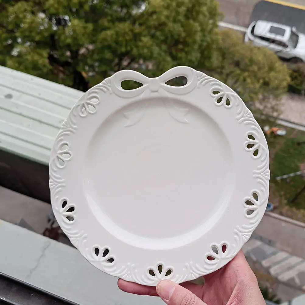 Butterfly Bow Embossed Ceramic Dessert Plate Small Serving Dish for Cakes Pastries Snacks Microwave Safe Dishwasher Safe Elegant
Butterfly Bow Embossed Ceramic Dessert Plate Small Serving Dish for Cakes Pastries Snacks Microwave Safe Dishwasher Safe Elegant