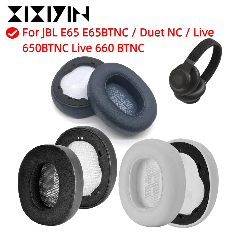 Replacement Ear pads for JBL E65 E65BTNC / Duet NC / Live 650BTNC Live 660 BTNC Headphones Ear Cushions Earpads headset Earmuff 
Replacement Ear pads for JBL E65 E65BTNC / Duet NC / Live 650BTNC Live 660 BTNC Headphones Ear Cushions Earpads headset Earmuff