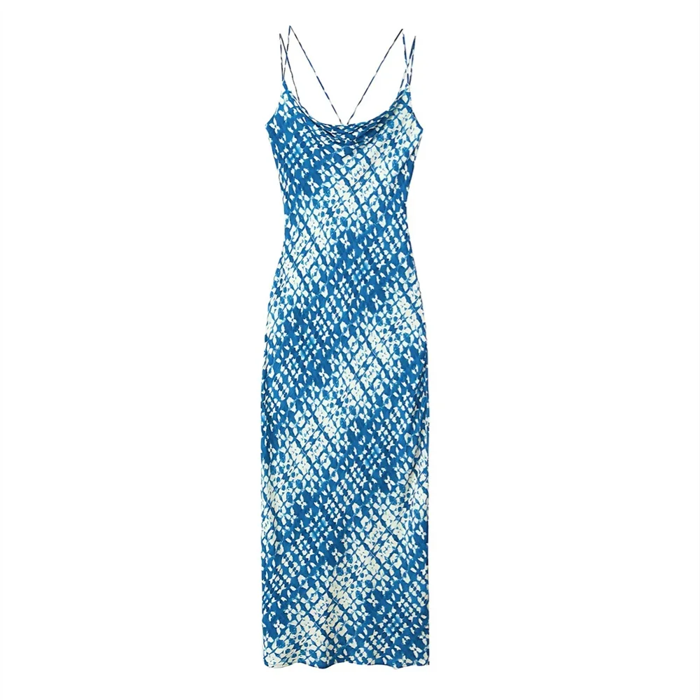 LIBIELIY 2025 Summer New Women's European And American Storm Bohemian Vacation Style Printed Strap Midi Mid Length Dress
LIBIELIY 2025 Summer New Women's European And American Storm Bohemian Vacation Style Printed Strap Midi Mid Length Dress