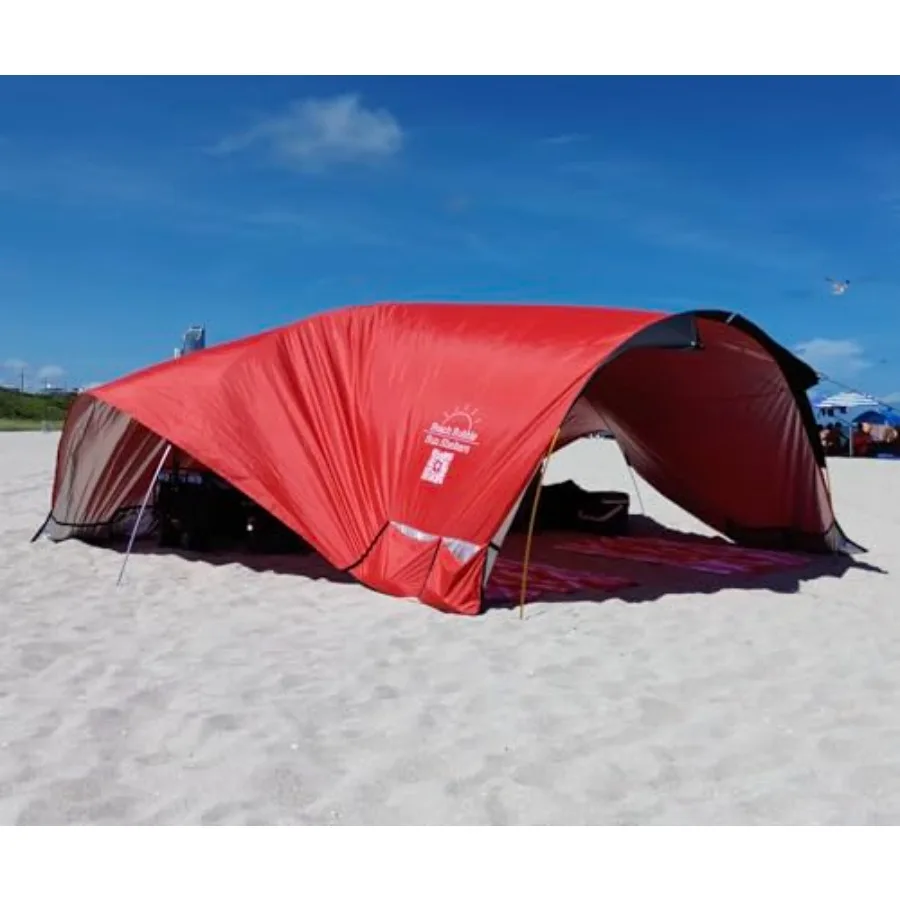 Beach Bubble Sport Edition: private wind-supported beach cabana for 4, UPF 50+ polyester fabric, navy blue with reflective silv
Beach Bubble Sport Edition: private wind-supported beach cabana for 4, UPF 50+ polyester fabric, navy blue with reflective silv