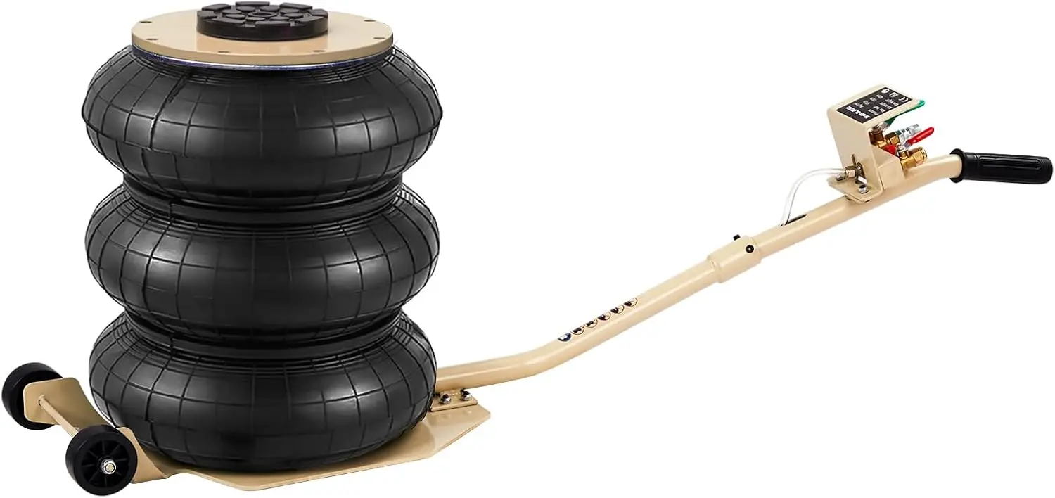 Тройной воздушный домкрат, 5 тонн/11000 фунтов, пневматический домкрат для подушки безопасности, подъемный до 15,75 дюймов, 3-5 с, быстрый подъемный домкрат для подушек безопасности для автомобилей с помощью
Тройной воздушный домкрат, 5 тонн/11000 фунтов, пневматический домкрат для подушки безопасности, подъемный до 15,75 дюймов, 3-5 с, быстрый подъемный домкрат для подушек безопасности для автомобилей с помощью