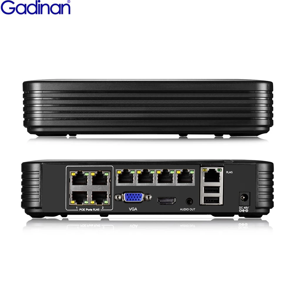 Gadinan 8MP Mini NVR 48V POE Function 4CH H.265AI Video Standalone CCTV Recorder For 48V POE IP Camera Security System XMEYE APP
Gadinan 8MP Mini NVR 48V POE Function 4CH H.265AI Video Standalone CCTV Recorder For 48V POE IP Camera Security System XMEYE APP