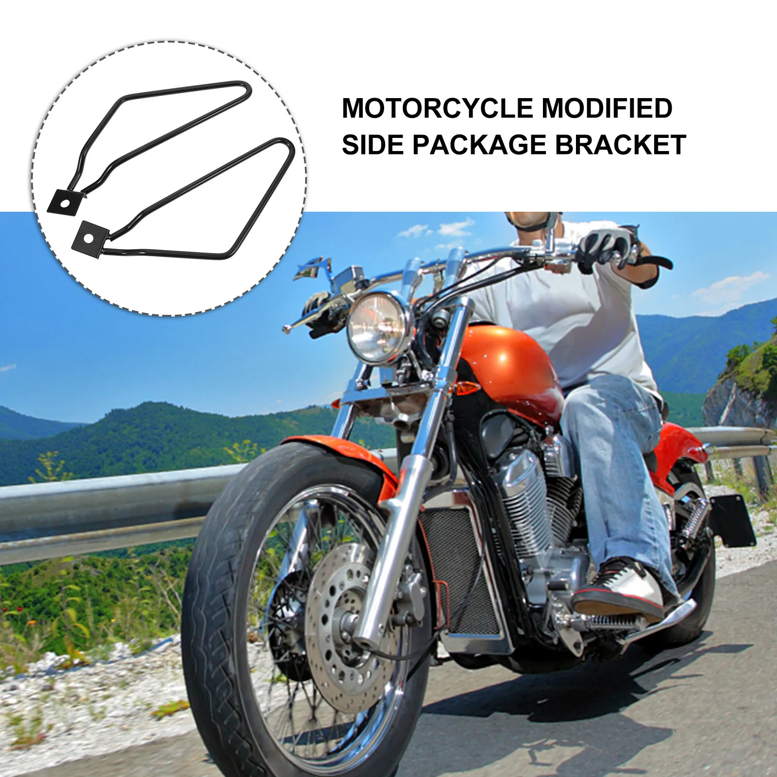 1Pair Universal Motorcycle Saddlebag Side Mount Bracket Heavy Duty Saddlebag Support Bracket Compatible with Harley 883 Xl1200
1Pair Universal Motorcycle Saddlebag Side Mount Bracket Heavy Duty Saddlebag Support Bracket Compatible with Harley 883 Xl1200
