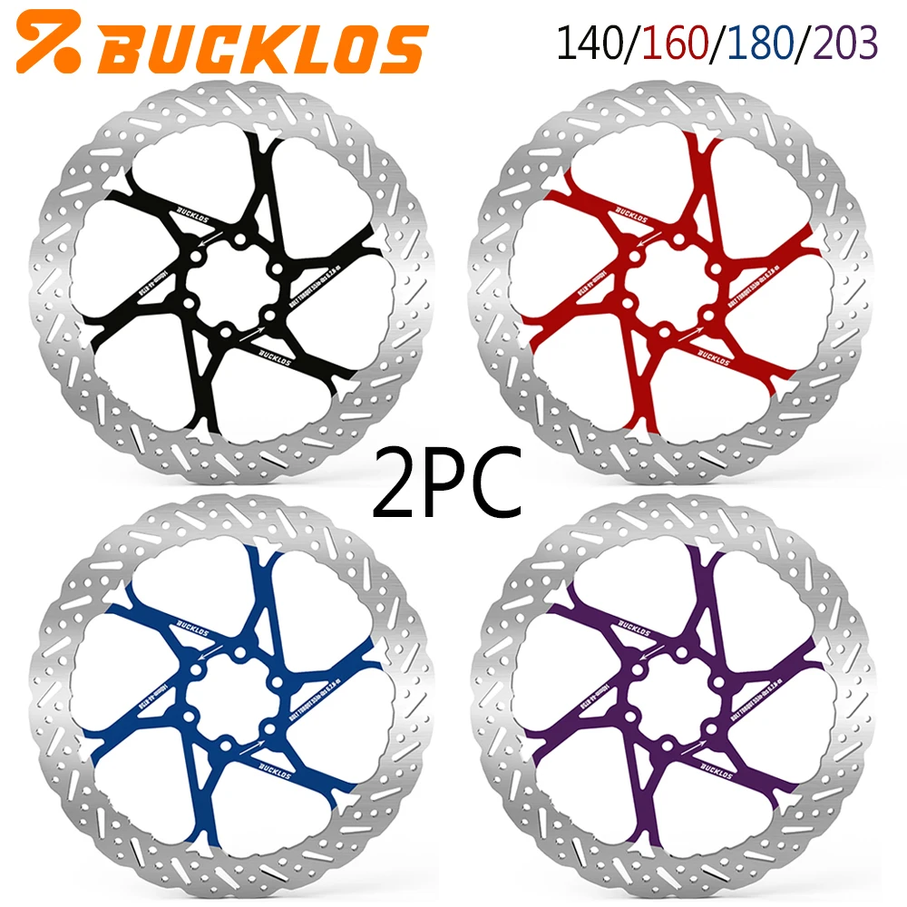 BUCKLOS 2PC Bicycle Rotor Bike Brake Discs 160mm 140mm 180mm 203mm Brake Discs Heat Dissipation Hydraulic Disc Brakes Rotor
BUCKLOS 2PC Bicycle Rotor Bike Brake Discs 160mm 140mm 180mm 203mm Brake Discs Heat Dissipation Hydraulic Disc Brakes Rotor