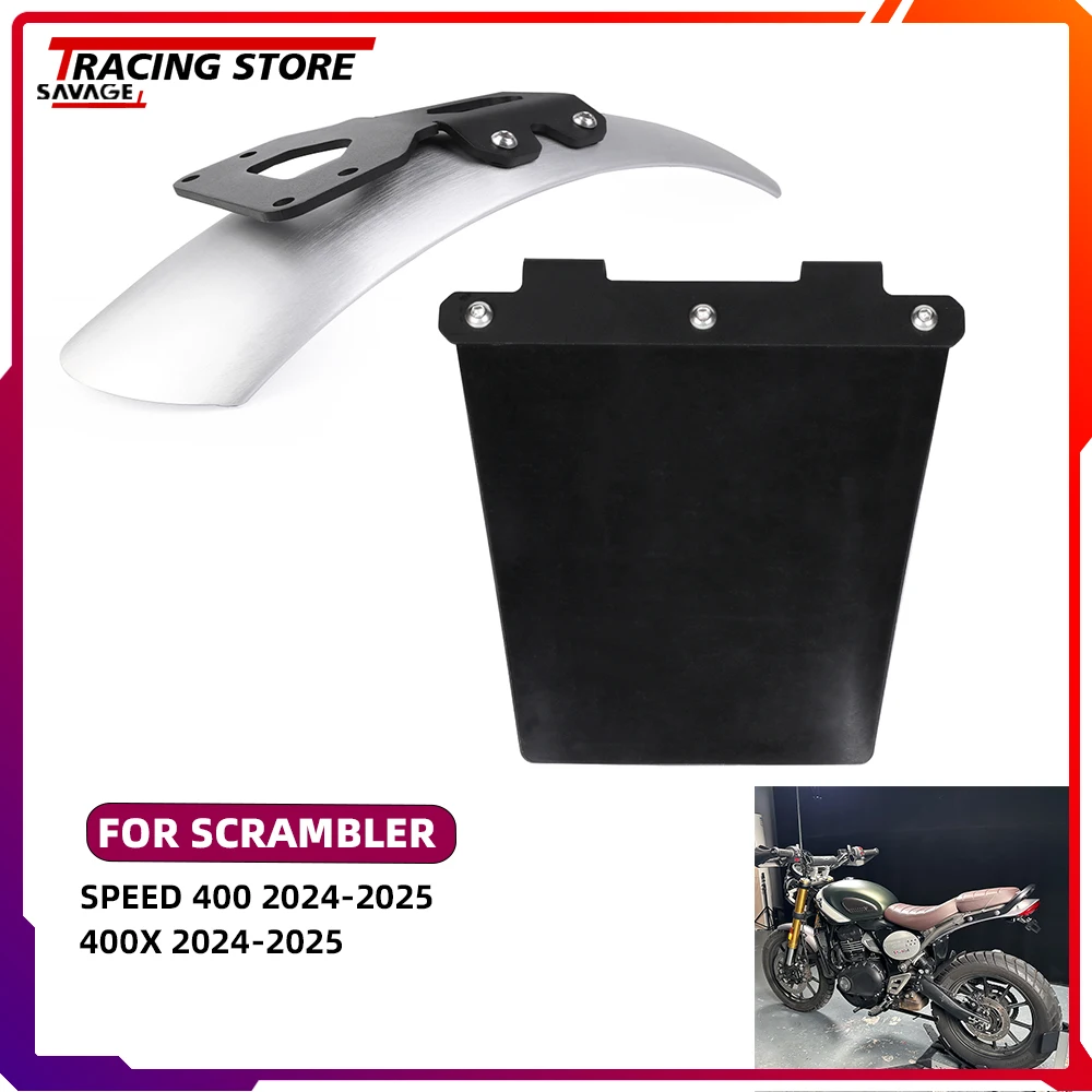 Переднее и заднее крыло Hugger, брызговик, защита от брызг, крышка колеса для Speed 400 Scrambler 400X, аксессуары для мотоциклов
Переднее и заднее крыло Hugger, брызговик, защита от брызг, крышка колеса для Speed 400 Scrambler 400X, аксессуары для мотоциклов